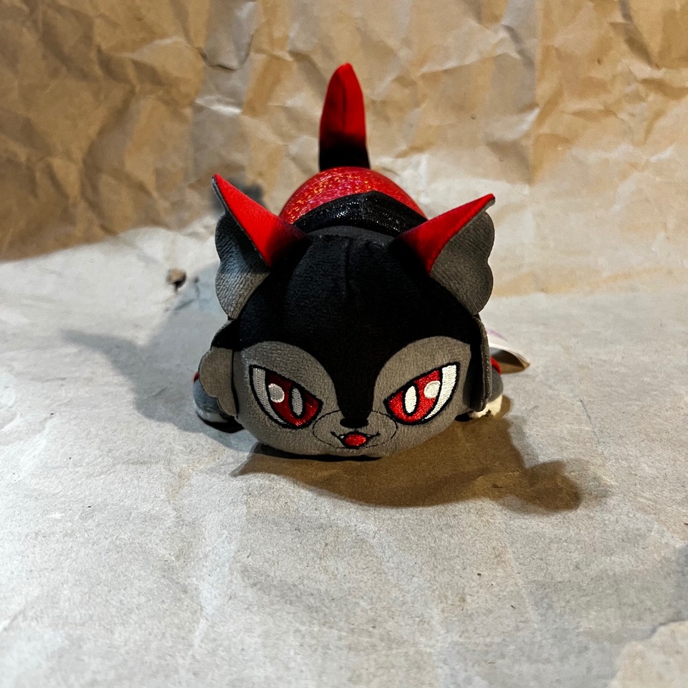 Aphmau 6in MeeMeows Plush Red Pierce Cat Hoodie Mystery Figure Grey Black